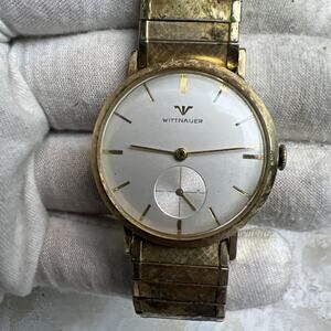 Vintage Wittnauer Men’s Watch 10k Gold Filled Manual Wind FOR PARTS or REPAIR
